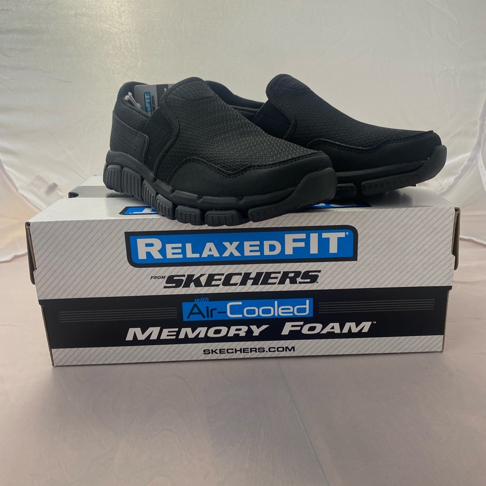 Skechers Boys Black Slip-On Sneakers